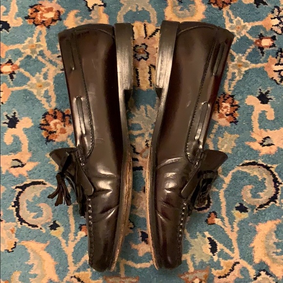 #SOLD#COLEHAAN DK BURGUNDY PINCHED TASSELFRINGE … - Picture 4 of 11